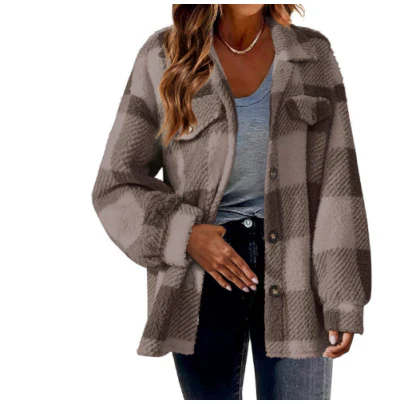 Damesjack met ruitpatroon – Stijlvol ruitjack voor dames, casual en trendy