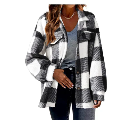 Damesjack met ruitpatroon – Stijlvol ruitjack voor dames, casual en trendy