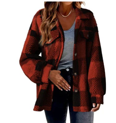 Damesjack met ruitpatroon – Stijlvol ruitjack voor dames, casual en trendy