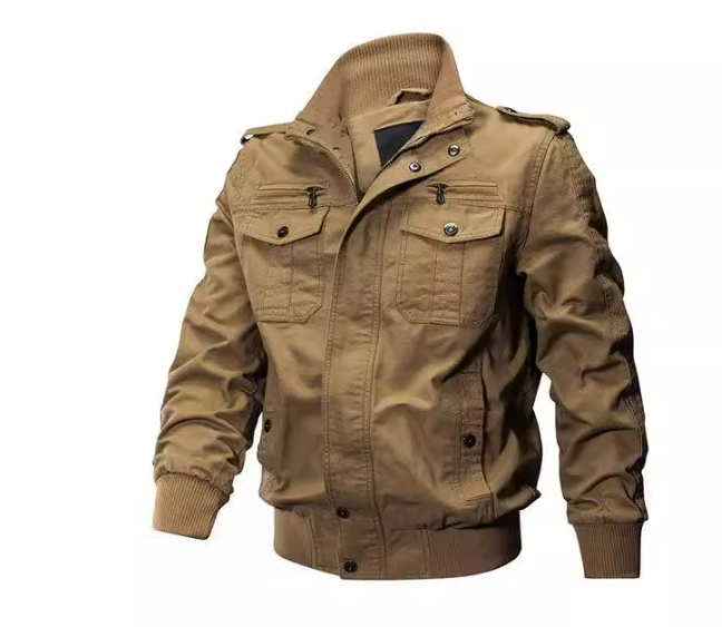 Cargo-jack heren – Multifunctioneel jack met meerdere zakken en stijlvol ontwerp
