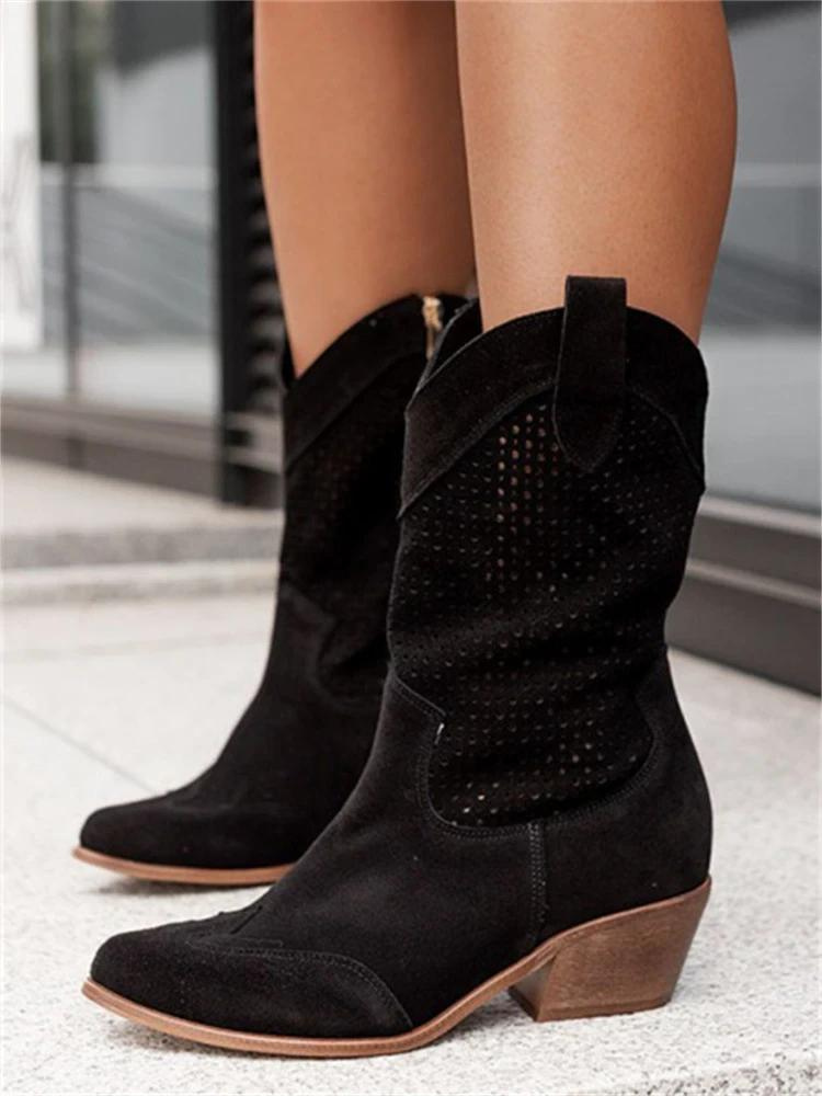 Cowboylaarzen Dames – Stijlvolle leren laarzen voor casual en feestelijk gebruik