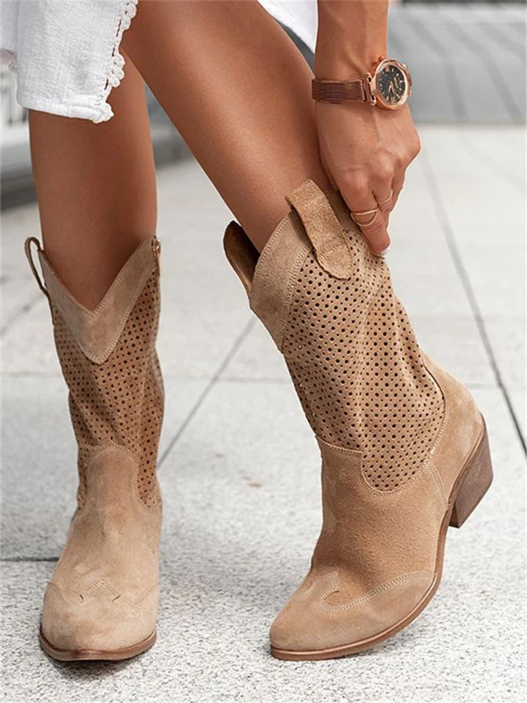 Cowboylaarzen Dames – Stijlvolle leren laarzen voor casual en feestelijk gebruik