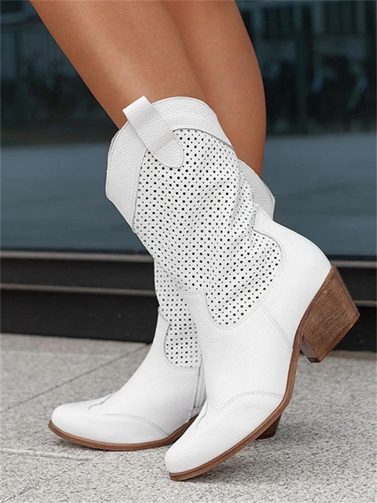 Cowboylaarzen Dames – Stijlvolle leren laarzen voor casual en feestelijk gebruik