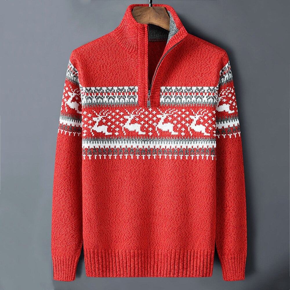 Pullover heren – Halve rits trui van ademend materiaal voor casual stijl