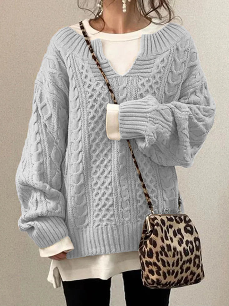 Damestrui met halfopen kraag – Elegante trui voor dames, comfortabele en stijlvolle outfit