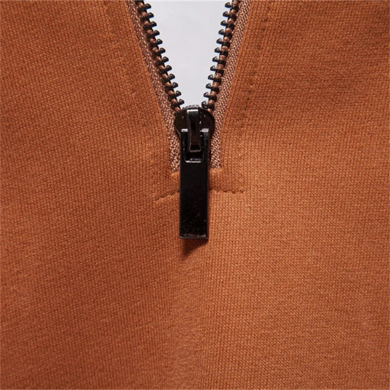 Herenpullover met Rits – Comfortabele Kwart Rits Trui voor Herfst en Winter