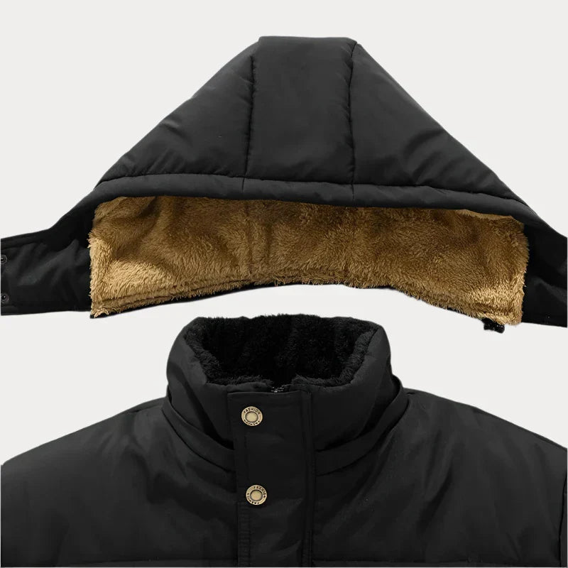 Heren Winter Parka – Warme Jas met Voorkeurzakken en Waterdichte Bescherming