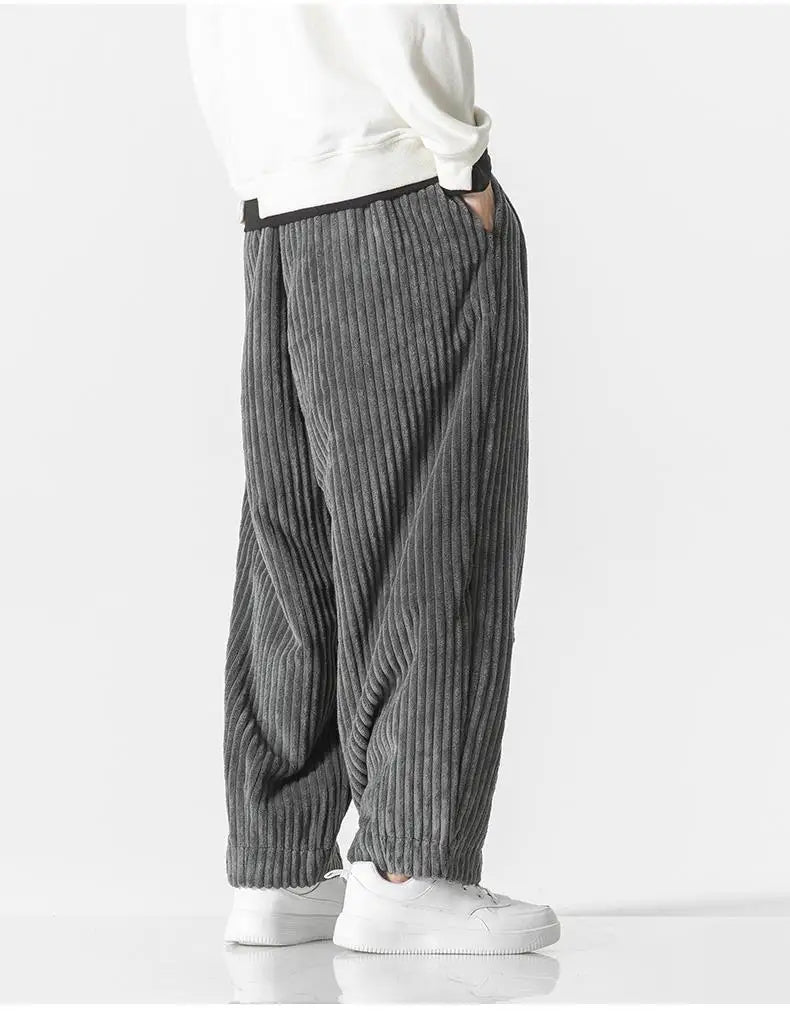 Losse Rechte Broek Heren – Comfortabele Casual Broek van Katoen voor Dagelijks Gebruik