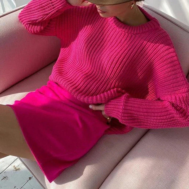 Dames Pullover Grote Maten – Comfortabele Ronde Hals Trui voor Elke Gelegenheid