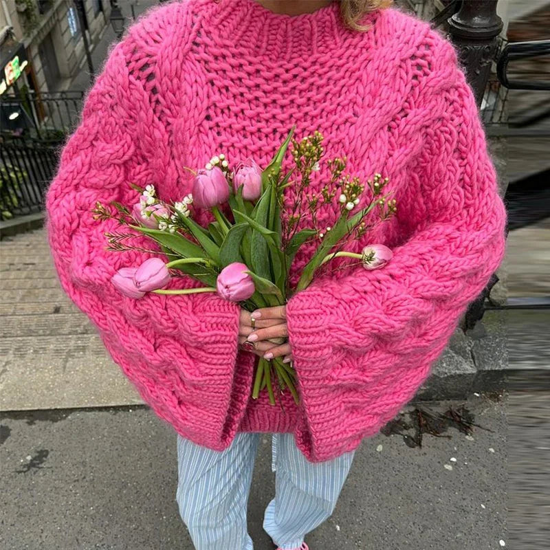 Oversized Trui Dames – Comfortabele Trui met Lange Mouwen en Zachte Stof