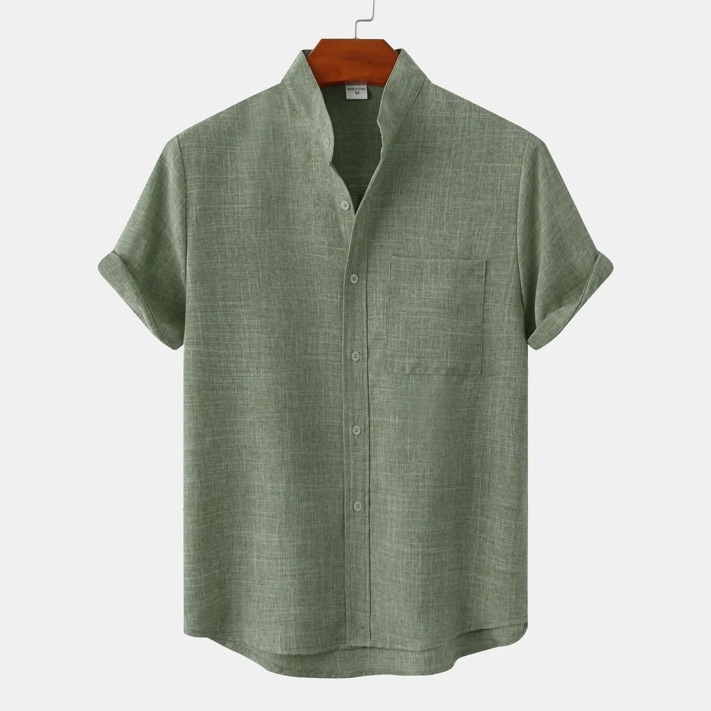 Heren Casual Hemd met Knopsluiting – Stijlvol en Comfortabel Katoenen Overhemd