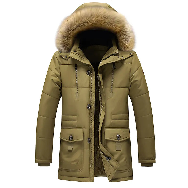 Heren Parka – Waterdichte parka met meerdere zakken en warme voering