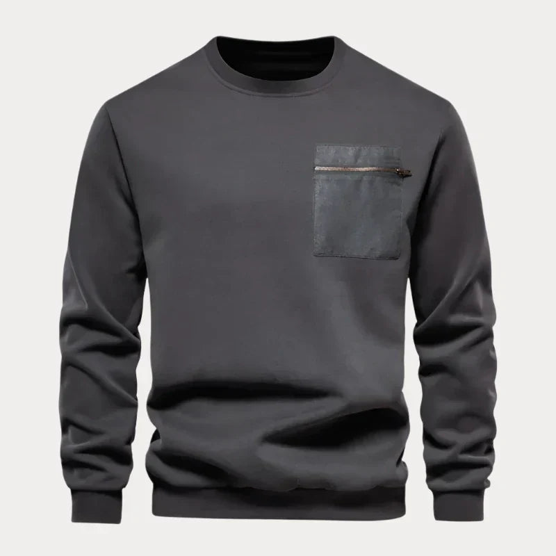Herenpullover – Comfortabele trui met borstzak voor casual en formele looks