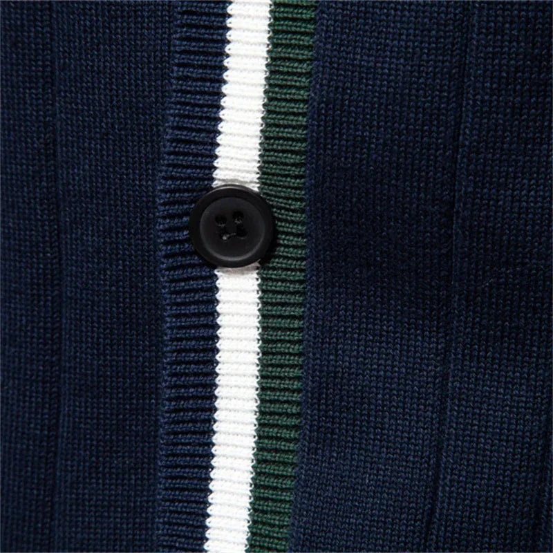 Heren vest met knoopsluiting – Stijlvol gebreid vest voor casual en formele gelegenheden