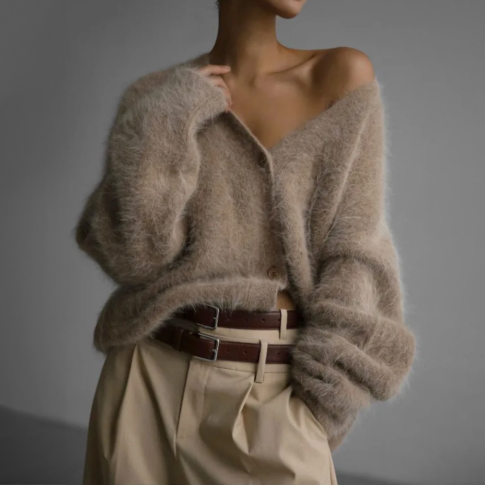 Dames Vest Elegante – Stijlvol Gebreid Vest voor Kantoor en Casual