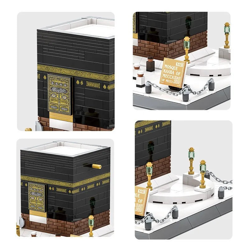 Kaaba Bouwstenen Speelset Moskee Constructie voor Kinderen