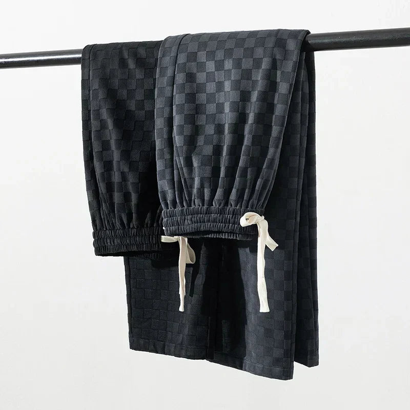 Joggingbroek Heren – Geruite Sportbroek van Katoen voor Comfortabel Gebruik