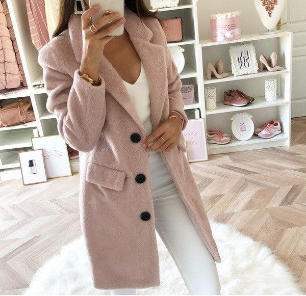 Lange jas dames – Elegante trenchcoat met ceintuur voor herfst en winter
