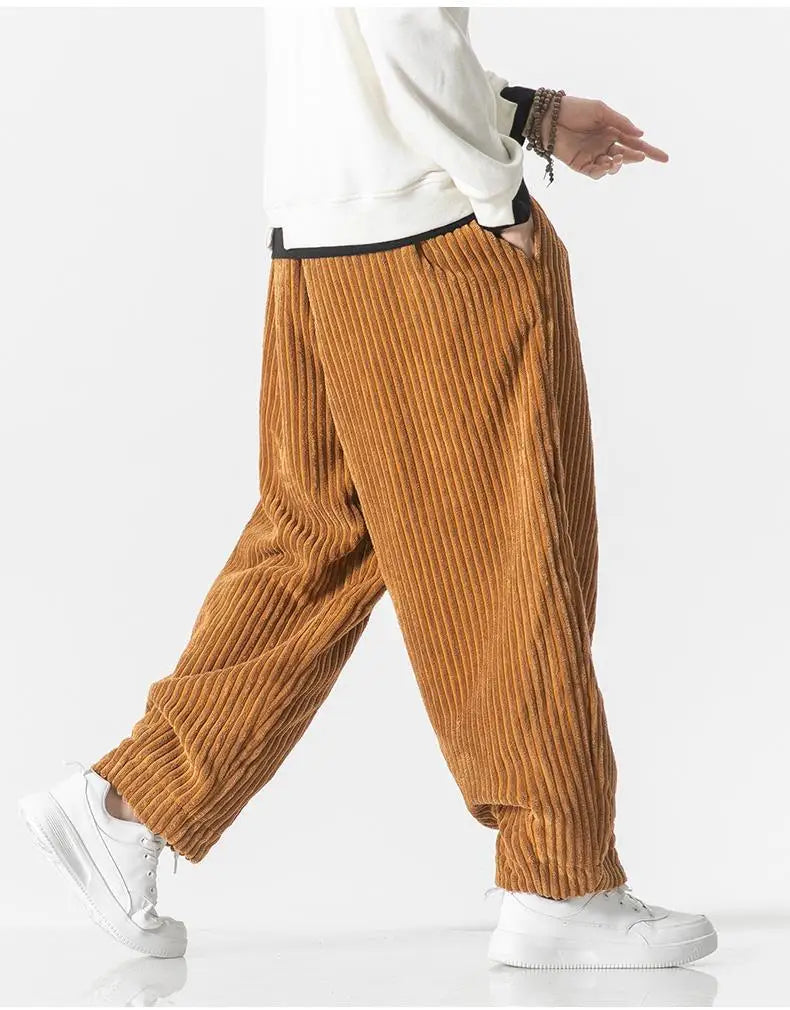 Losse Rechte Broek Heren – Comfortabele Casual Broek van Katoen voor Dagelijks Gebruik
