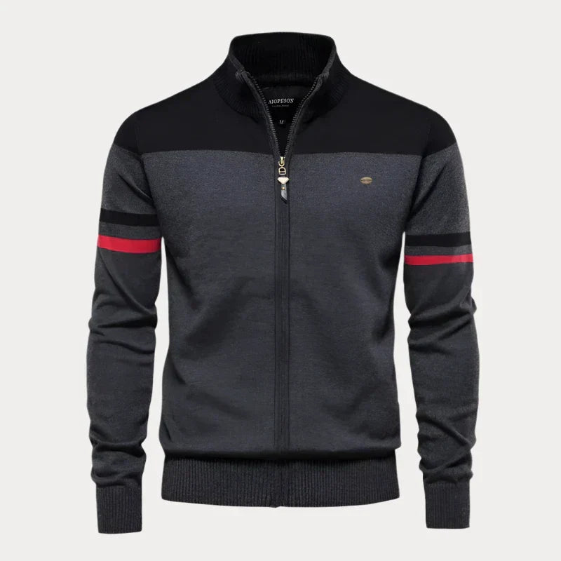 Heren cardigan rits – Comfortabele gebreide cardigan voor casual en formele looks
