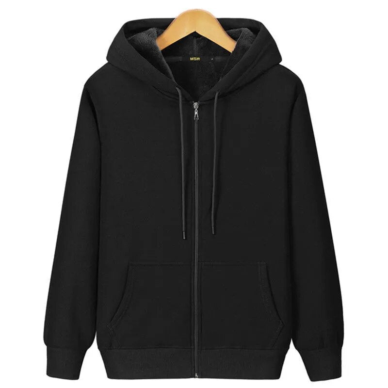 Heren Hoodie Casual – Zip-Up Sweatshirt voor Comfortabele Dagelijkse Stijl
