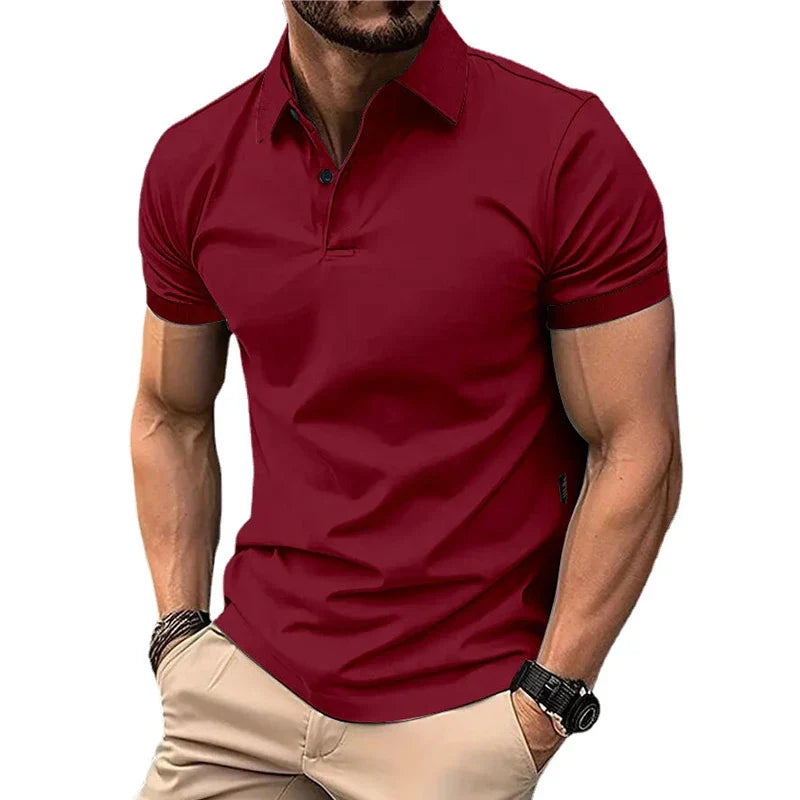 Zomer Polo Heren – Korte Mouwen, Comfortabele Katoenen Poloshirt voor Casual Dagen