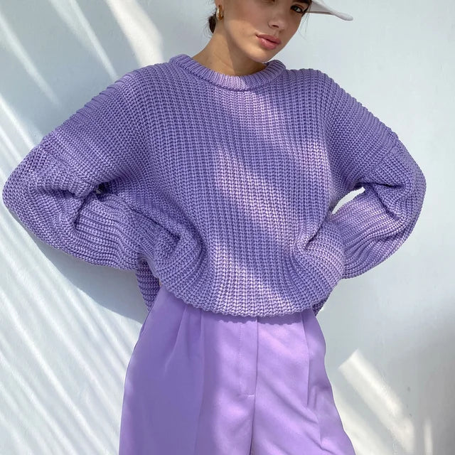 Dames Pullover Grote Maten – Comfortabele Ronde Hals Trui voor Elke Gelegenheid