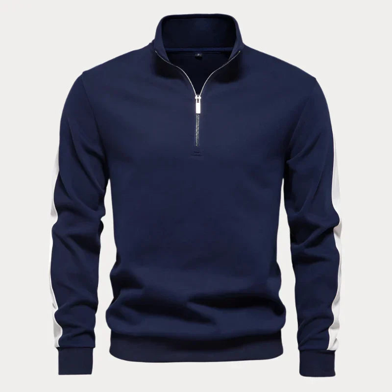 Heren Quarter Zip Pullover - Comfortabele en Stijlvolle Trui voor Vrije Tijd
