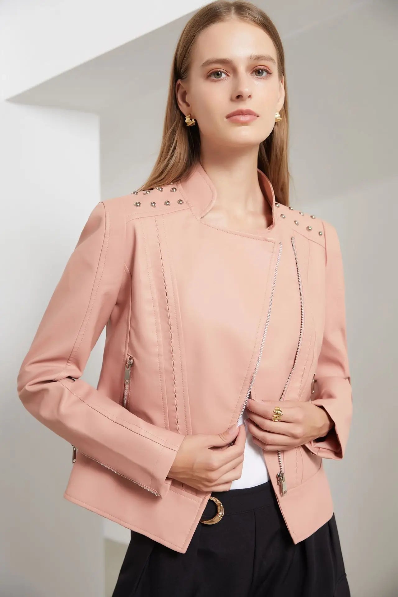 Leren Jas Dames – Elegante Damesjas van Echt Leer voor Herfst en Winter