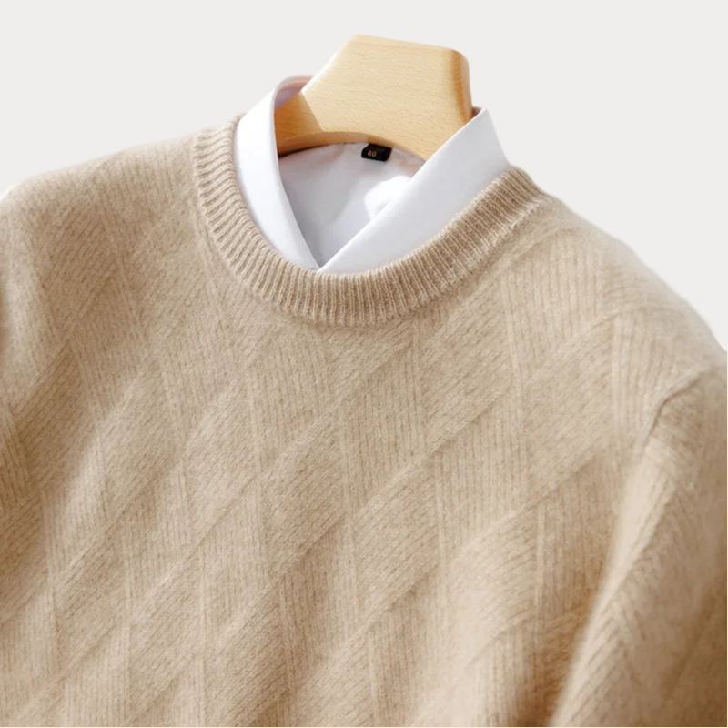 Heren Trui Ronde Hals – Comfortabele Trui van Katoen voor Casual Stijl