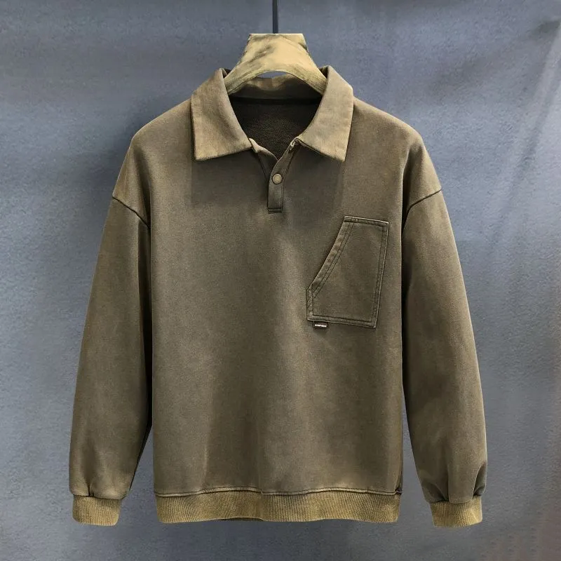 Polo-Pullover Heren – Comfortabele Pullover met Knopen voor Casual Stijl