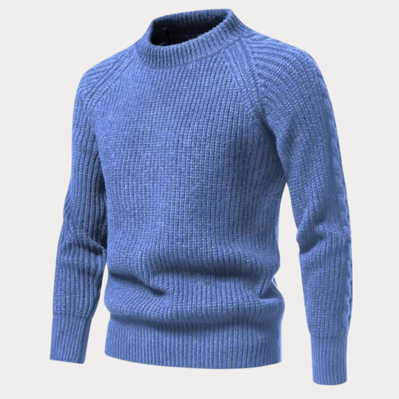 Casual Trui Heren - Ronde Hals Trui van Katoen voor Comfortabele Look