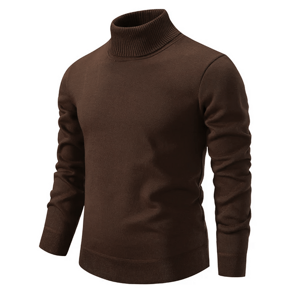 Heren Coltrui – Warme gebreide trui met ronde hals en casual stijl