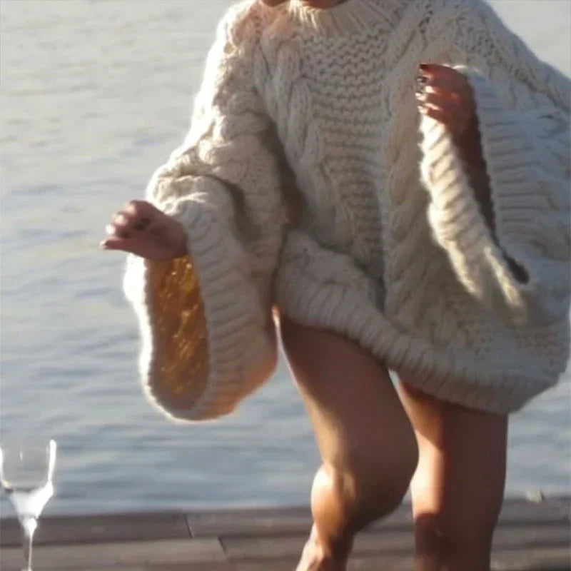 Oversized Trui Dames – Comfortabele Trui met Lange Mouwen en Zachte Stof
