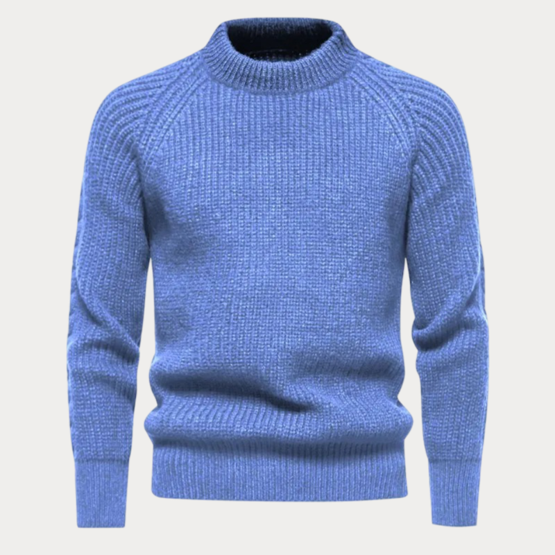 Casual Trui Heren - Ronde Hals Trui van Katoen voor Comfortabele Look