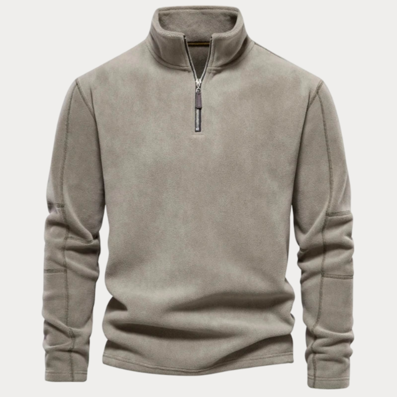 Stehkragen Pullover heren – Comfortabele trui met halvem rits en stijlvol design