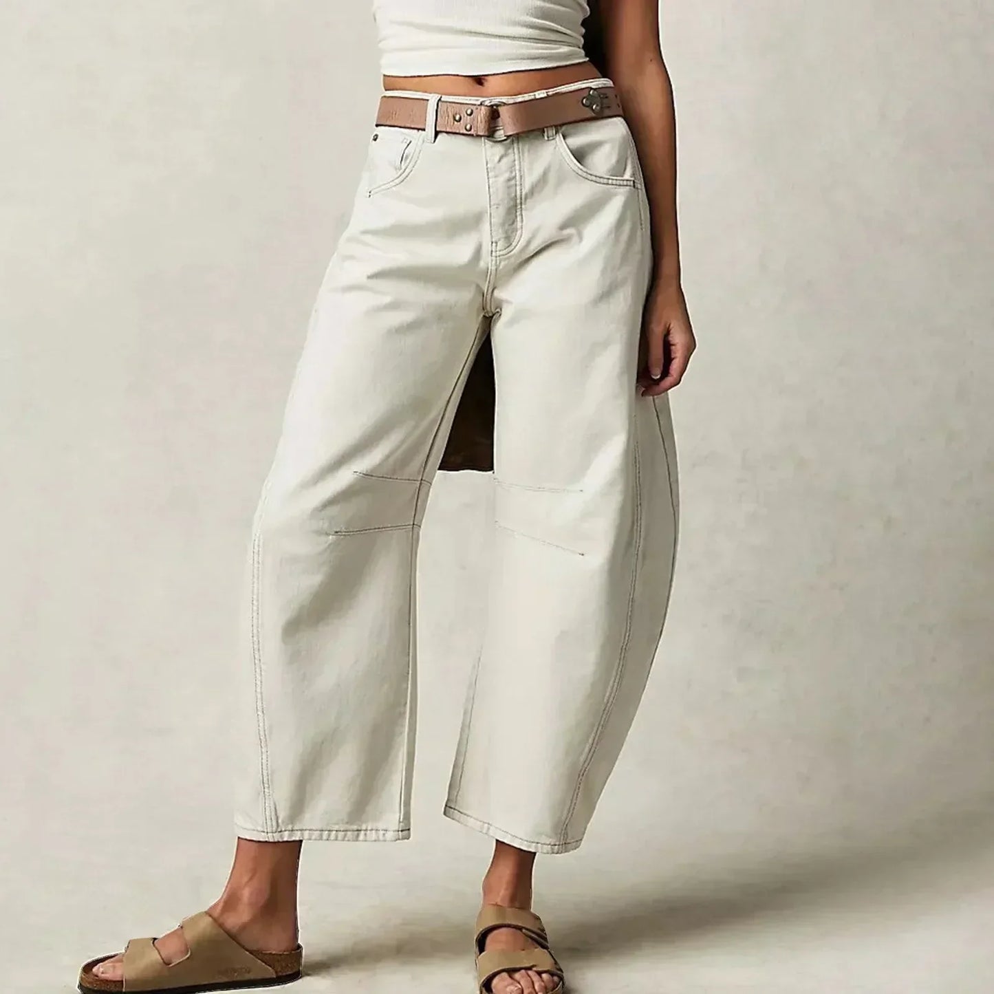 Dames Jeans met Wijde Pijpen – Comfortabele en Trendy Broek voor Casual Outfits