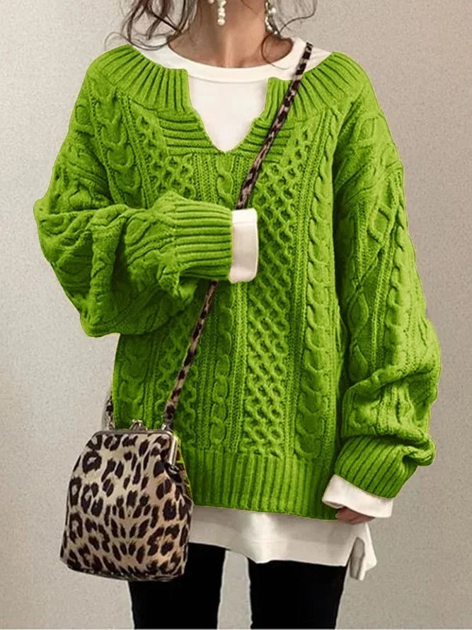 Damestrui met halfopen kraag – Elegante trui voor dames, comfortabele en stijlvolle outfit
