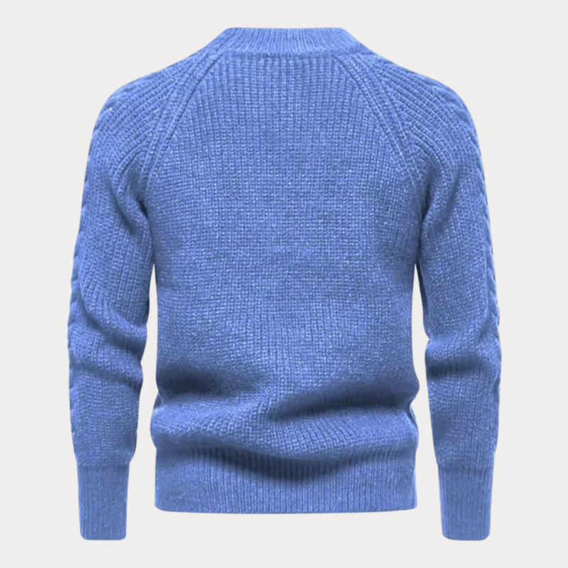 Casual Trui Heren - Ronde Hals Trui van Katoen voor Comfortabele Look