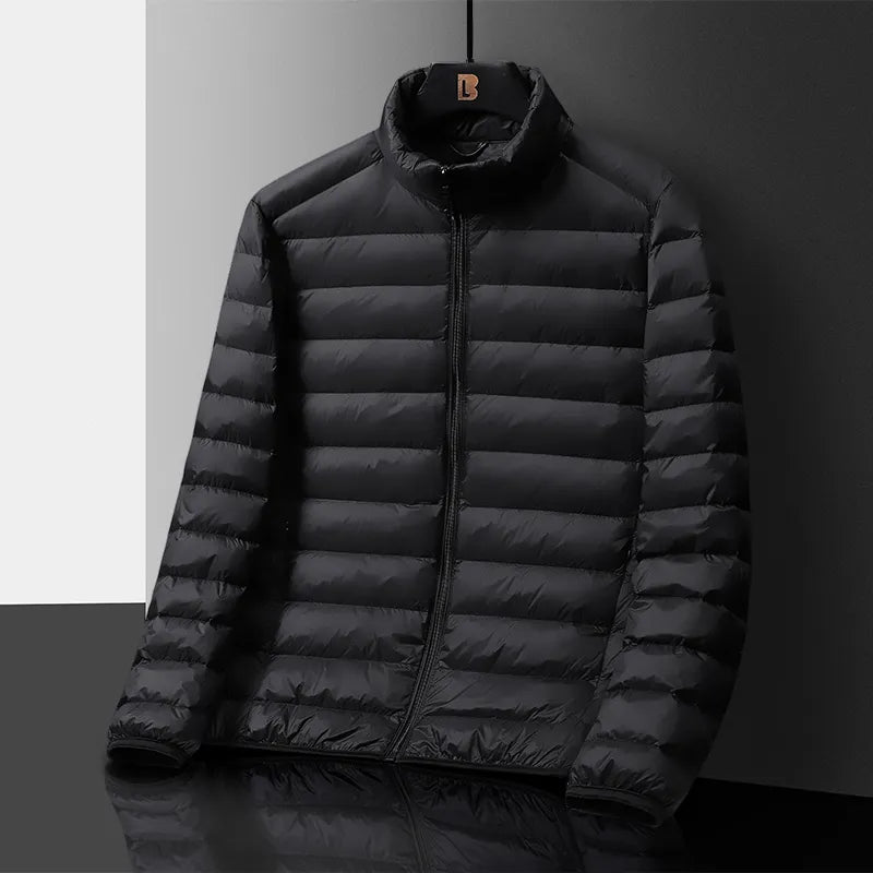 Pufferjack heren – Elegante gestikte winterjas met comfortabele pasvorm