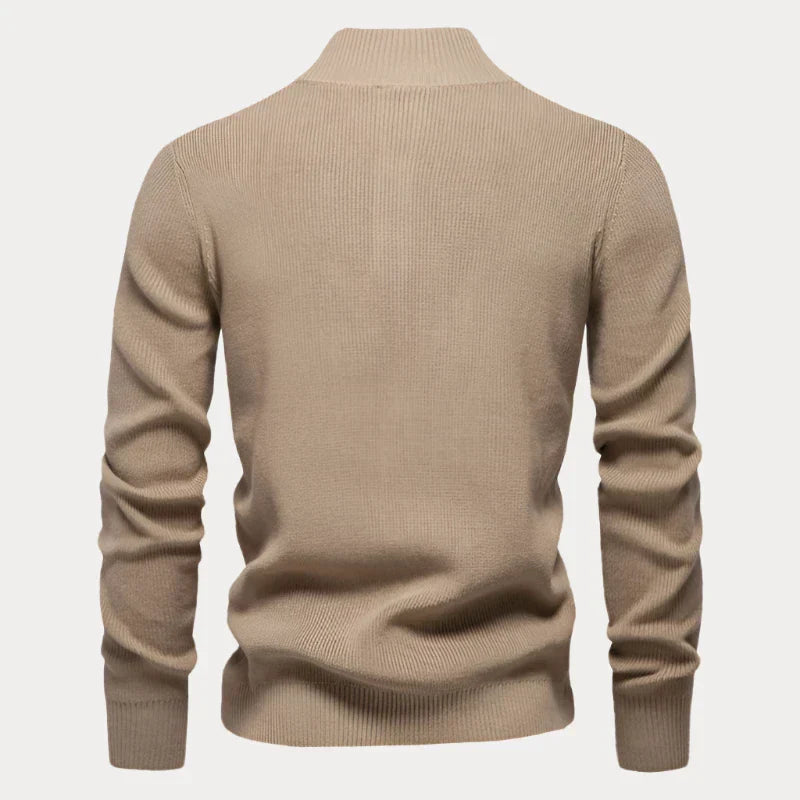 Pullover heren – Opstaande kraag, comfortabele trui voor casual en sportief gebruik