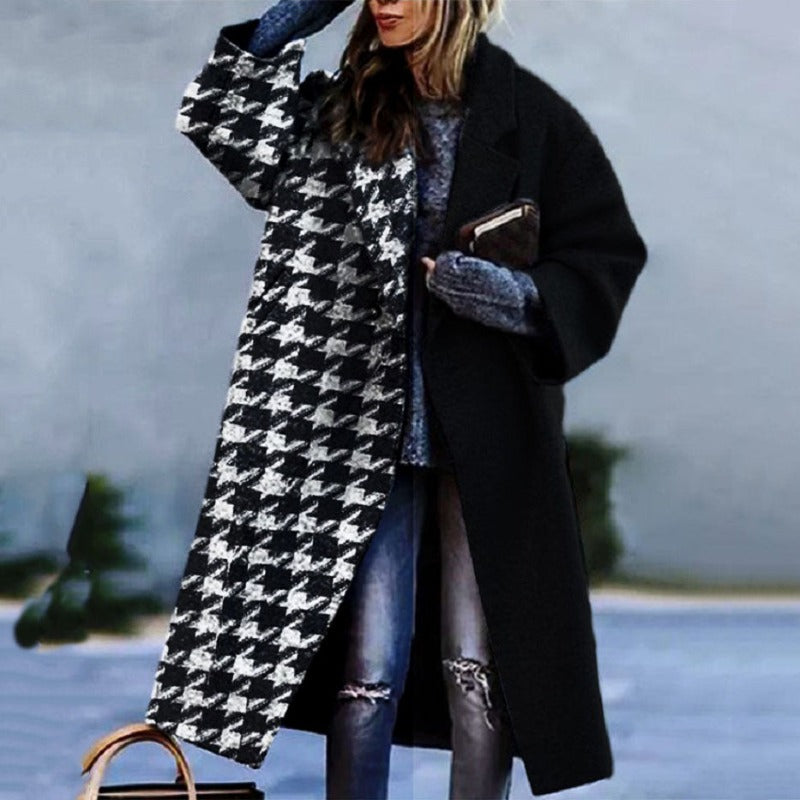 Stijlvolle lange jas dames – Elegante trenchcoat met ceintuur en zakken