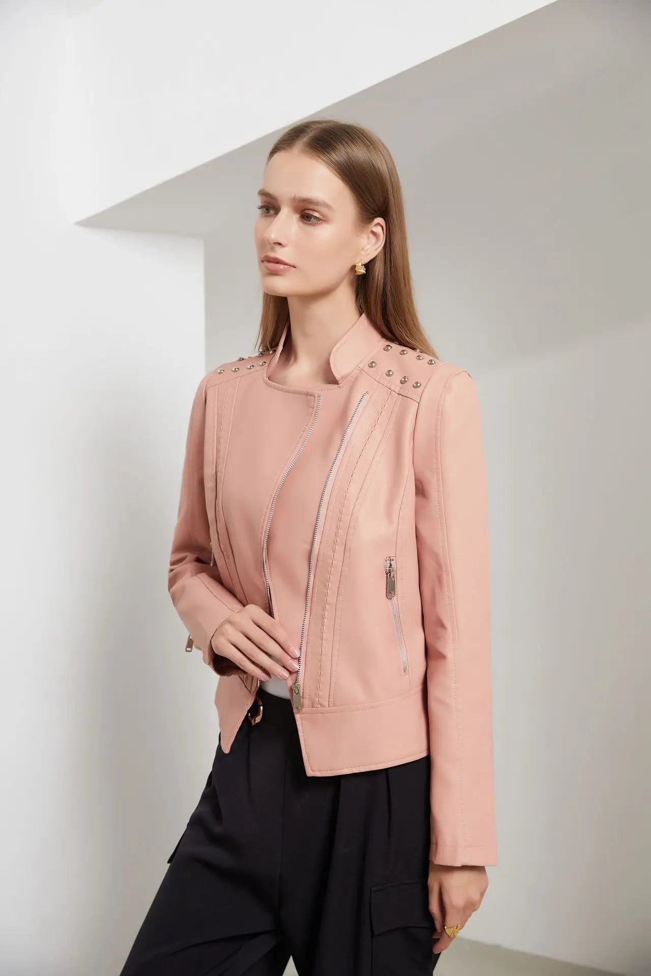 Leren Jas Dames – Elegante Damesjas van Echt Leer voor Herfst en Winter