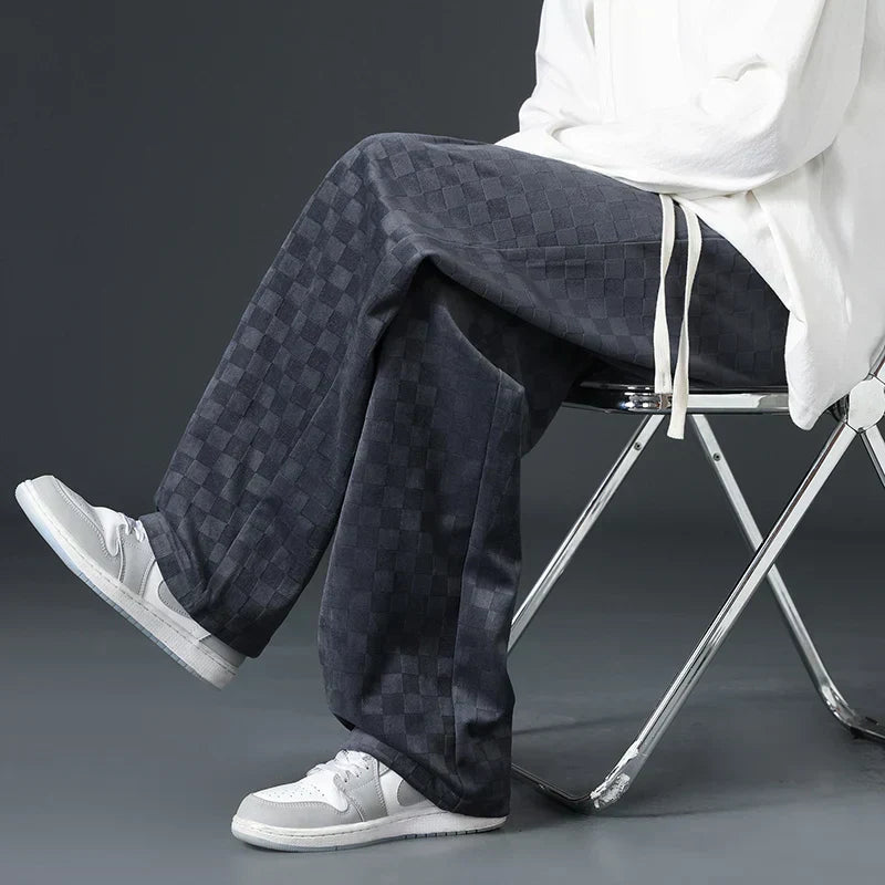 Joggingbroek Heren – Geruite Sportbroek van Katoen voor Comfortabel Gebruik