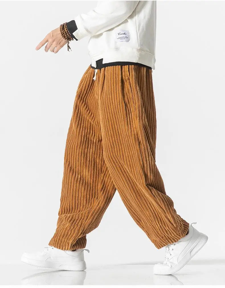 Losse Rechte Broek Heren – Comfortabele Casual Broek van Katoen voor Dagelijks Gebruik