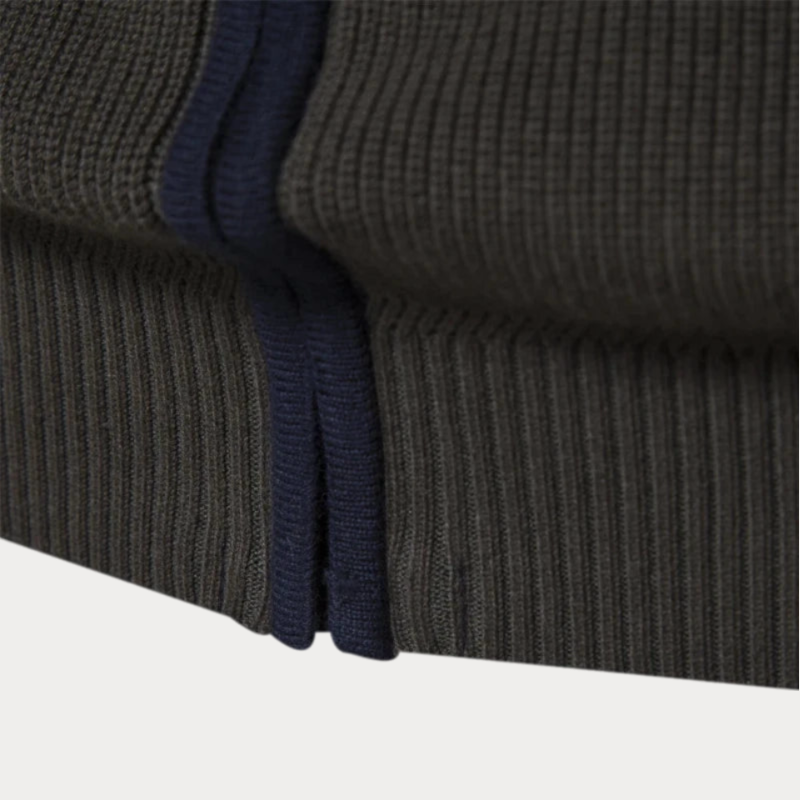 Heren Gebreide Vest – Patchwork-Kleur Trui voor Casual en Formele Gelegenheden