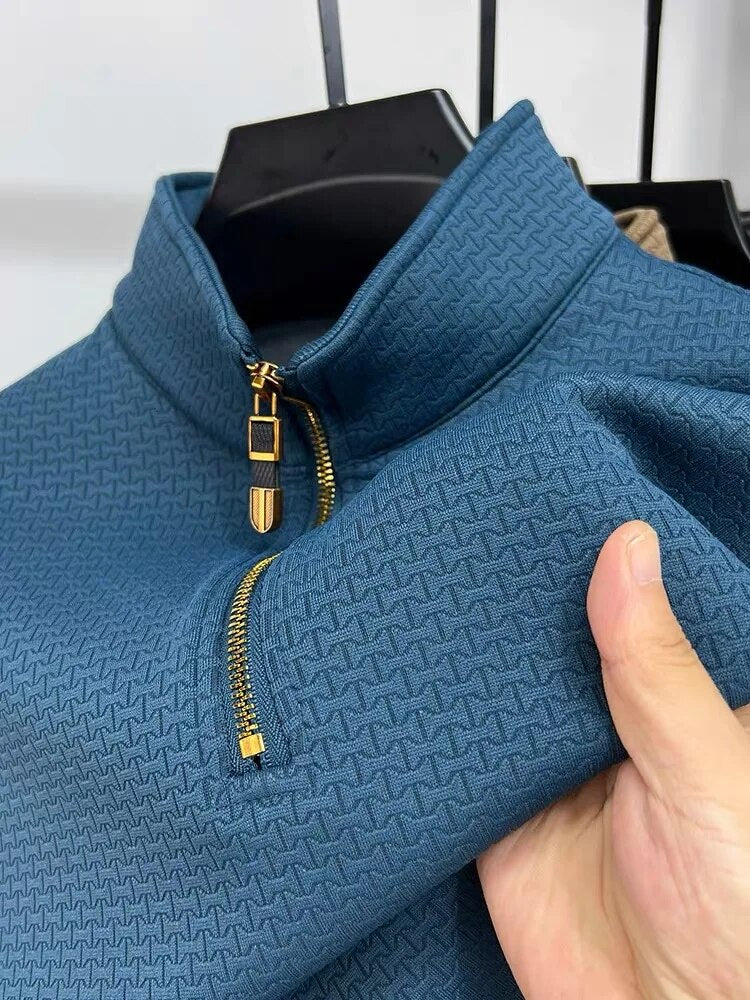 Heren Pullover met kwart rits – Comfortabele trui voor casual en sportieve stijl