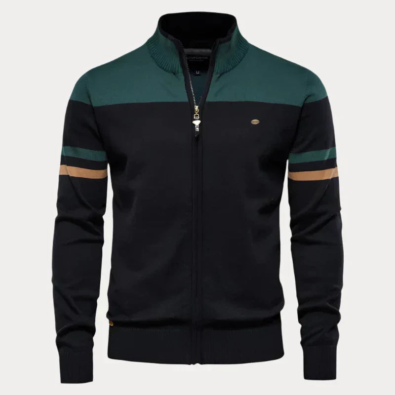 Heren cardigan rits – Comfortabele gebreide cardigan voor casual en formele looks