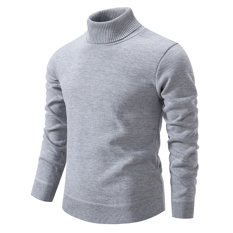 Heren Coltrui – Warme gebreide trui met ronde hals en casual stijl