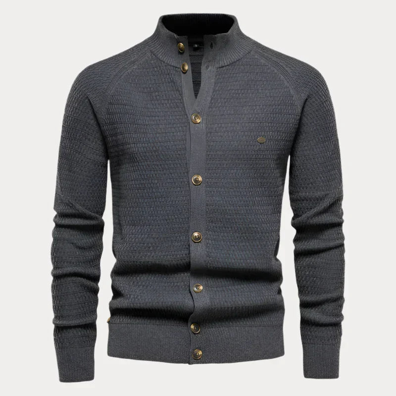 Heren Pullover met Knopfleiste – Comfortabele Trui voor Casual en Formele Gelegenheden